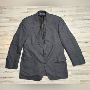 Brooks Brothers Blazer Sport Coat Jacket Mens 42R 2 Button gray